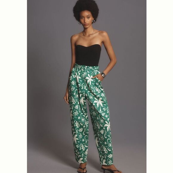 Anthropologie Corey Lynn Carter Paperbag Barrel Pants - Picture 1 of 6